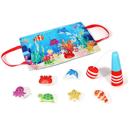 Fabric Fishing Game Toy, Montessori Toddler Play Set for 1–3 Years Old, Christmas Gift