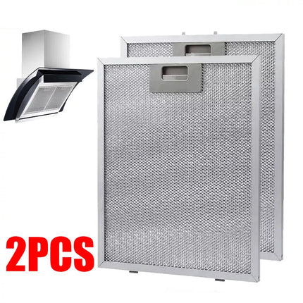 2PCS Cooker Hood Metal Mesh Grease Filter for Kitchen Extractor Fan 320x260 mm