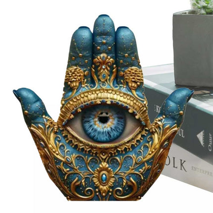 Evil Eye Hand Decor Palm Sculpture Evil Eye Hands Decorative Sculpture PVC