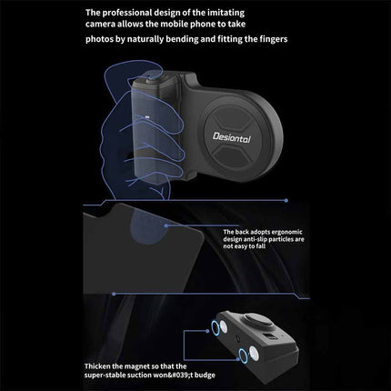360° Rotatable Magnetic Phone Grip Holder, Universal Selfie Remote Bracket