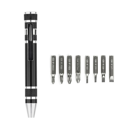 8-in-1 Precision Magnetic Screwdriver Pen Set, Mini Pocket Screwdriver Tool for Watch, Glasses & Electronics Repair