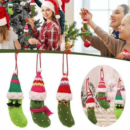 3Pcs Christmas Cartoon Banana Hanging Pendant Xmas Decoration for Home Ornaments