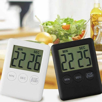 Large LCD Digital Kitchen Timer，Magnetic Count Up & Down Clock with Loud Alarm