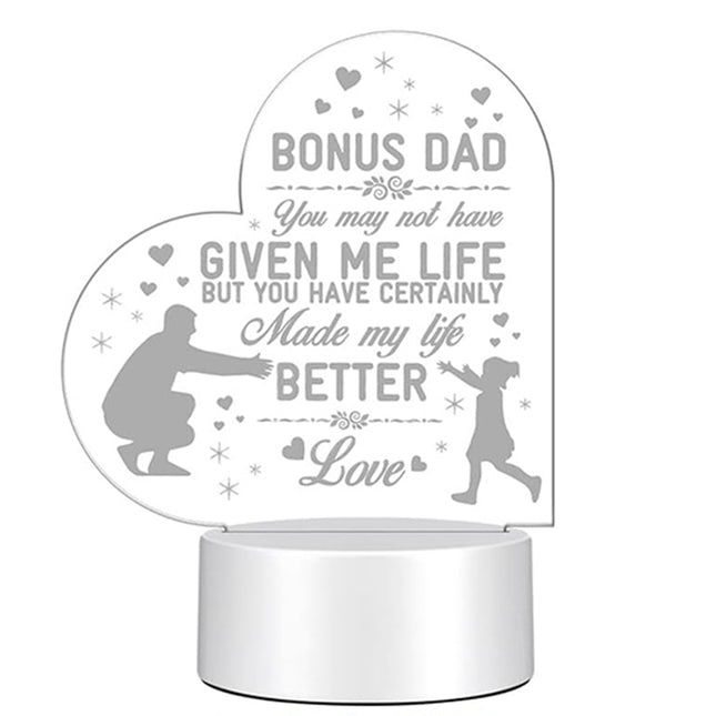 3D Night Light Love Blessing Language Acrylic Atmosphere LED Light