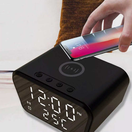 Clock display wireless charging 15W date temperature alarm clock integrated wireless