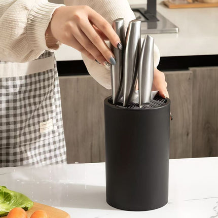 Multifunctional Western Style Kitchen Knife Block, Household Knife Storage Holder