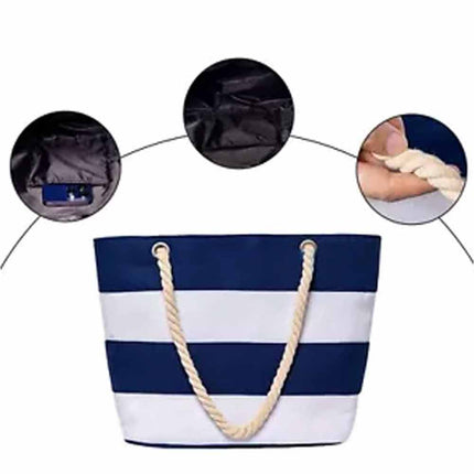 Beach Bags for Women Large Waterproof Beach Tote Bag Zipper Beach Bags Sandproof