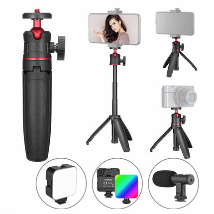 360°Mini Extendable Desktop 1/4 Tripod Photography Selfie Vlog Bracket Stand