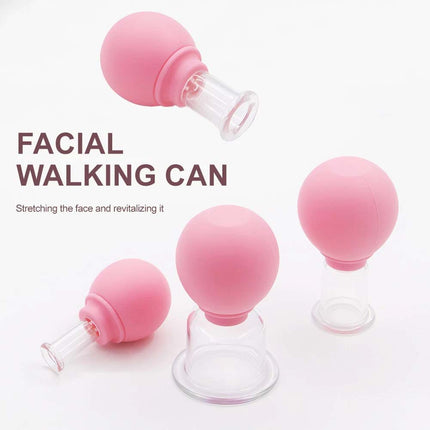 4PCS Facial Cupping Set Glass Face Massage Skincare Tool