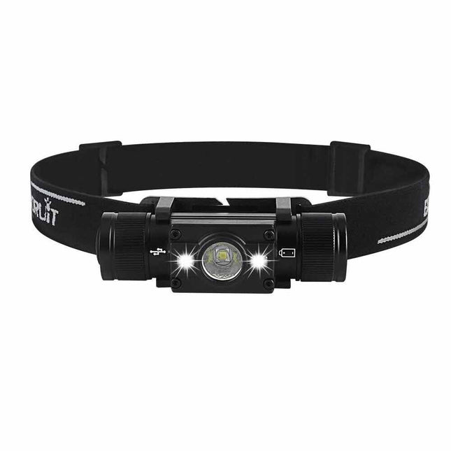 BORUiT HP300 LED Headlamp Head Torch Light Lamp Headlight Rechargeable Camping