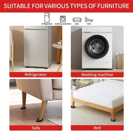4Pcs Washing Machine Support Mat Anti-Vibration Leg Stopper Foot Pad Feet Pads