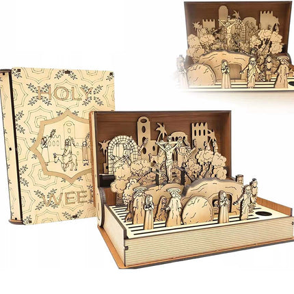 Family Easter Holy Week Gift,Resurrection Scene Decor,Holy Week Keepsake Gift
