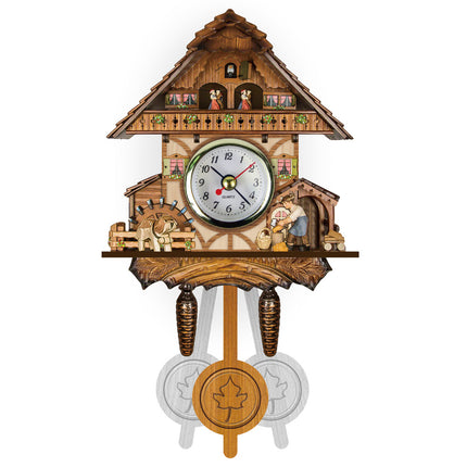 Cuckoo Forest Clocks Wall Clock Vintage Rustic Wooden Clocks Home Decor