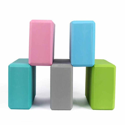 2PCS Yoga Blocks Brick Foaming Home Exercise Practice Fitness Gym Sports Random Color