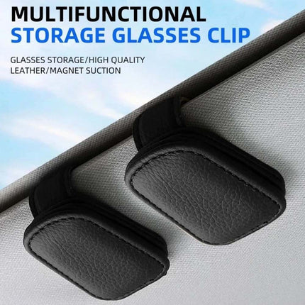 Universal Car Sunglasses Holder Clip Sun Visor Glasses Organizer for Cars Trucks
