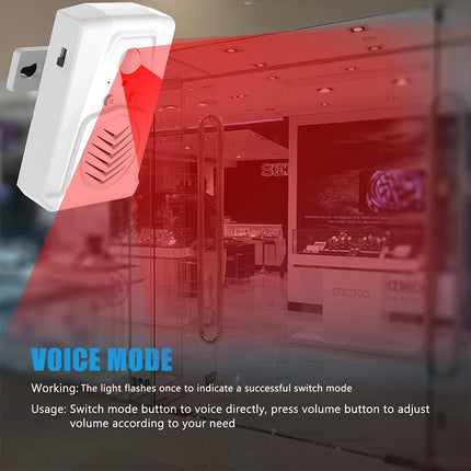 Motion Triggered MP3 Audio Player Mini Infrared Sensor, Welcome Greeting Sound Device with Loud Speaker