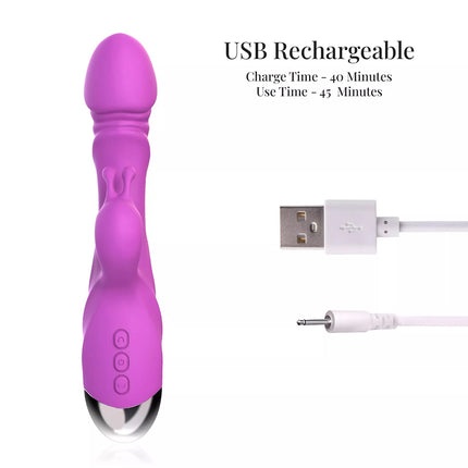 Rabbit Vibrator Sex Toys Strong Vibrating G Spot Stimulator Dildo for Women