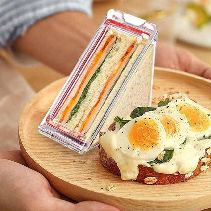 Triangle Sandwich Container Reusable Washable Sandwich Box Clear Sandwich Boxes