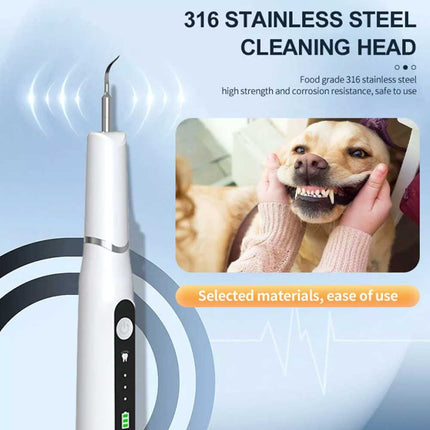 Ultrasonic Dog Teeth Cleaning Kit for Pet Teeth Cleaning, Dog Plaque Remover