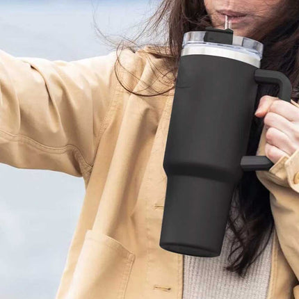 40 oz Tumbler Cup with Straw Lid Insulated Stainless Steel Water Bottle Tumbler