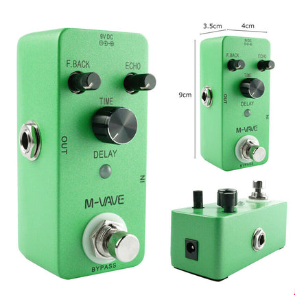 Classic DELAY Analog Echo Mini Electric Guitar Effect Pedal True Bypass New