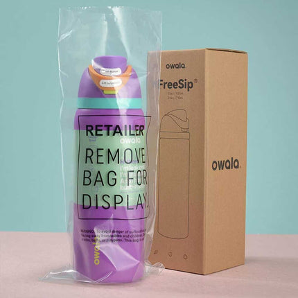 1X Random Owala  FreeSip Stainless Steel Water Bottle Insulated Sports Portable