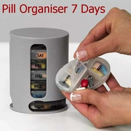 Weekly Daily Pill Box Organiser – 7-Day Medicine Tablet Holder & Dispenser