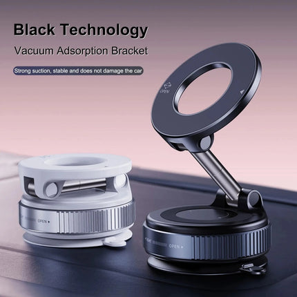 Electric Vacuum Magnetic Suction Cup Car Phone Holder Stand Mount 360° Rotation