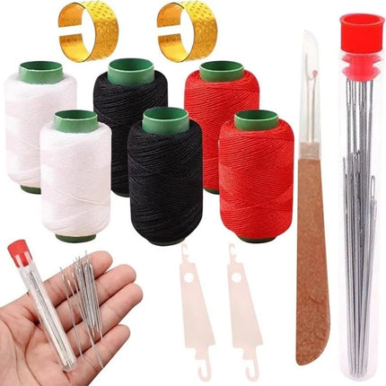 37-Piece Sewing Kit All-in-One Hand Repair Tool Set with Needles & Thread