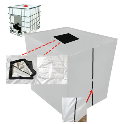 Heavy Duty IBC Water Tank Cover Waterproof For 1000L Container Sun UV Protective