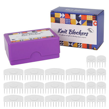 20pcs Knit Blockers & Pins Set – For Knitting, Crochet & Lace Needlework