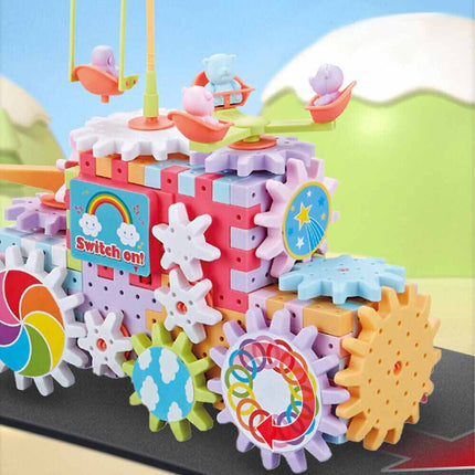 Electric Gear Building Block Toys gift for Kids