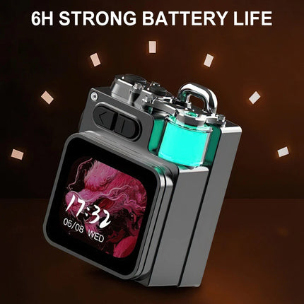 Outdoor Wireless Bluetooth Mini Speaker with Alarm Clock & RGB Ambient Lamp Display