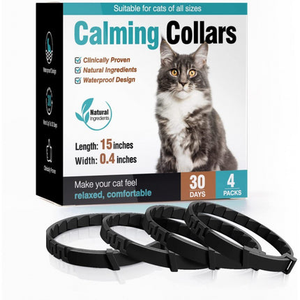 Calming Collar for Dogs/Cats 4 Packs Pet Pheromone Collars Dog Cat Calming Collar
