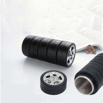 300ml Tire Coffee Tea Mug with Stainless Steel Interior, Heavy-Duty Durable Cup
