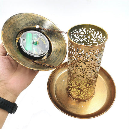 LED Night Light Bird Feeder Hanging Wild Bird Seed Feeders Outdoor Garden Decor