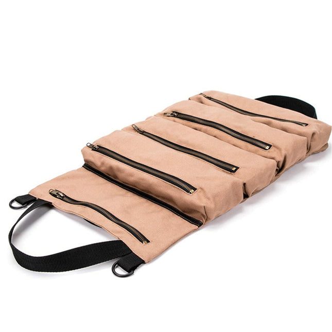 Large Car Repair Tools Home Hardware Tool Wrench Roll Up Bag Organizer Canvas