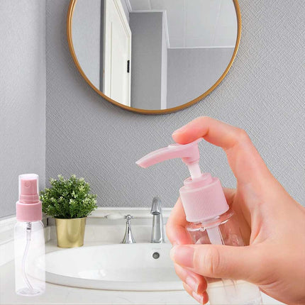 7 PCs Travel Cosmetic Dispenser Spray Bottle Cosmetic Kit For Tour Refillable