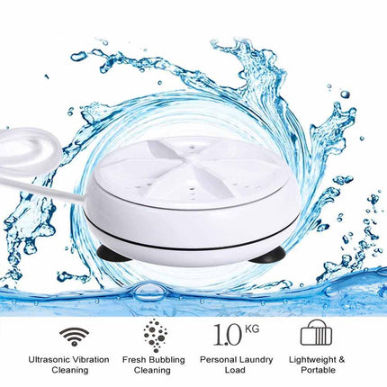 USB Powered Portable Ultrasonic Turbine Mini Washing Machine