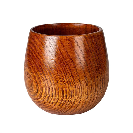 Handcrafted Charred Wooden Bourbon Glass - 240ml Artisanal Whiskey Tumbler