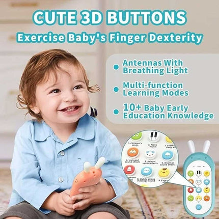 Baby Mobile Phone Toy Toddler Boy Girl Educational Cell Phone 12 Learning Modes