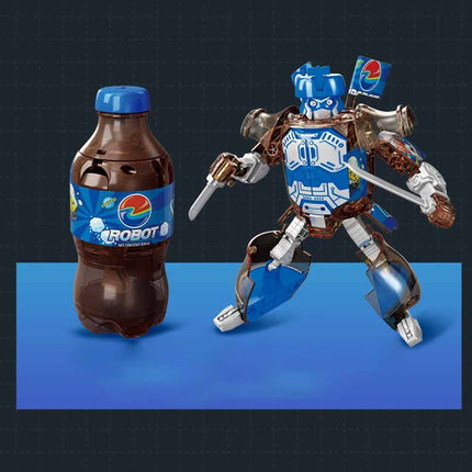 Deformable Bottle Robot Action Figure, Transformable Robot Toy, Children Creative Play Gift