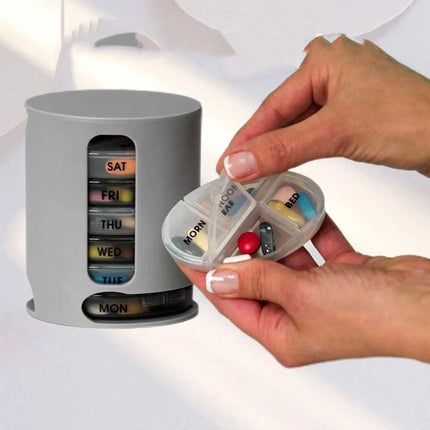 Weekly Daily Pill Box Organiser – 7-Day Medicine Tablet Holder & Dispenser