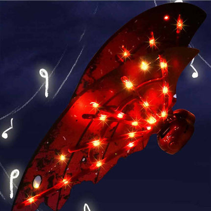 Fairy Wings with LED Lights Moving Butterfly Wings with Music for Girls Women