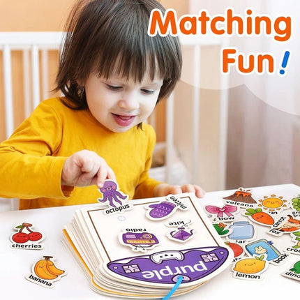 Montessori Education Color Classification Matching Book for Early Childhood Education Learning Tools