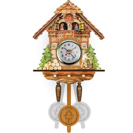 Cuckoo Forest Clocks Wall Clock Vintage Rustic Wooden Clocks Home Decor