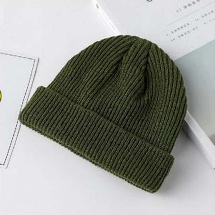 Men Knitted Thermal Slouch Beanie Hat Winter Fleece Lined Warm Skull Ski Cap