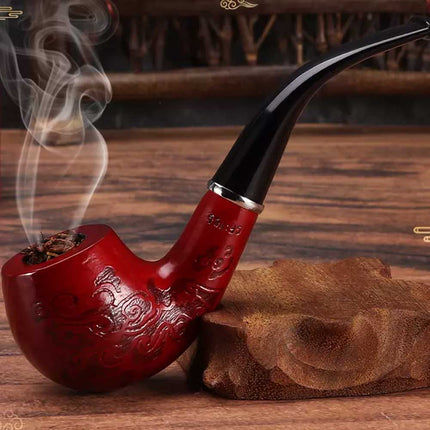 Smoking Pipe Durable Tobacco Vintage Wooden Pipes Cigar Cigarette Unique Gift