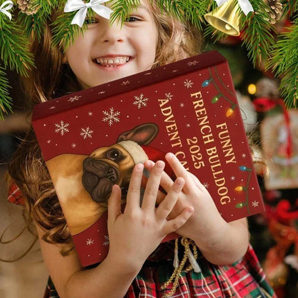 2D French Bulldog 2025 Advent Calendar: Christmas 24 Days Countdown Calendar