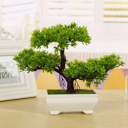 Bonsai Simulation Artificial Plants Fake Pine Tree Home Decor Flowers In Pots